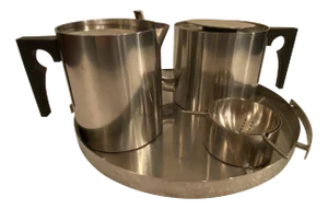 Stelton Anniversary Edition Hot Water Pitcher and Teapot Set - 4 Pieces