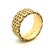Gold Vintage 14k Gold Basket-Weave Cigar Band Ring, Size 9 For Sale - Image 8 of 9
