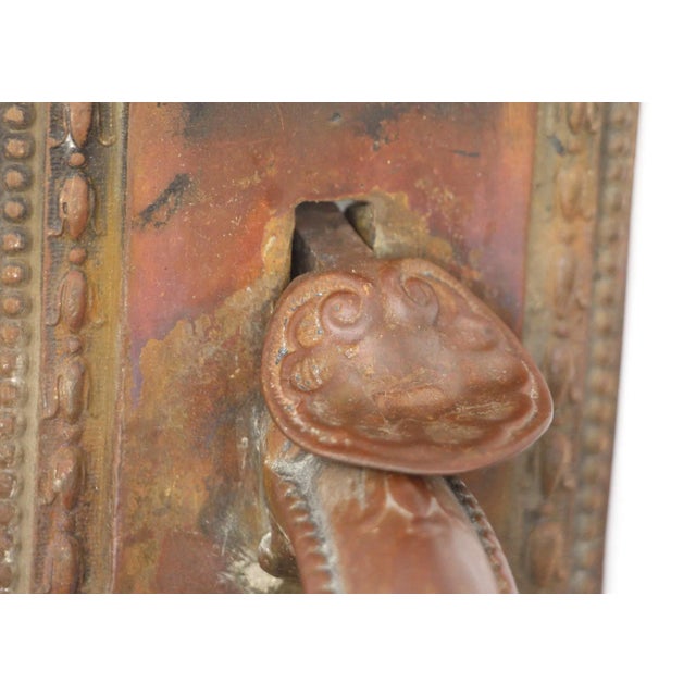 Mid 20th Century Victorian 16 In. Bronze Entry Door Pull For Sale - Image 4 of 8
