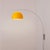 Mid-Century Modern 1960s Morelli Half Dome Wall Sconce - Modern Arc Wall Lamp, Mustard Steel Shade, Satin Nickel, Foot Slide Dimmer For Sale - Image 3 of 7