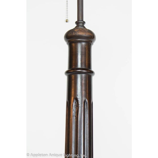Restored Antique Wood Floor Lamp With Carved Base Chairish