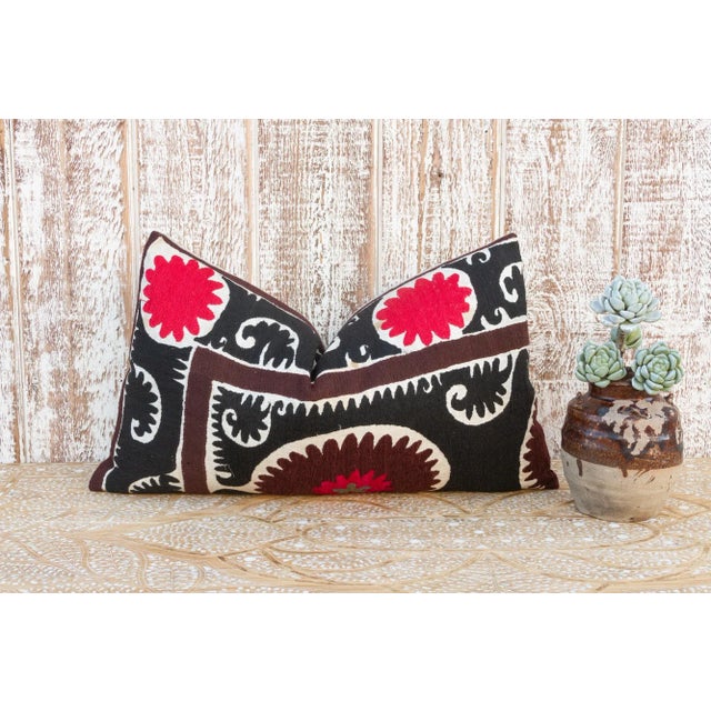 Zeb Gul Suzani Lumbar Pillow For Sale - Image 9 of 10