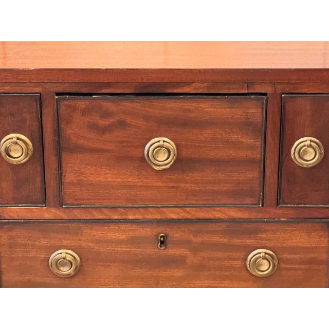 Brown Early 19th Century Small English Mahogany Chest For Sale - Image 8 of 11
