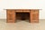 Mid-Century Modern Romweber Viking Oak Executive Desk, Circa 1960s For Sale - Image 3 of 12