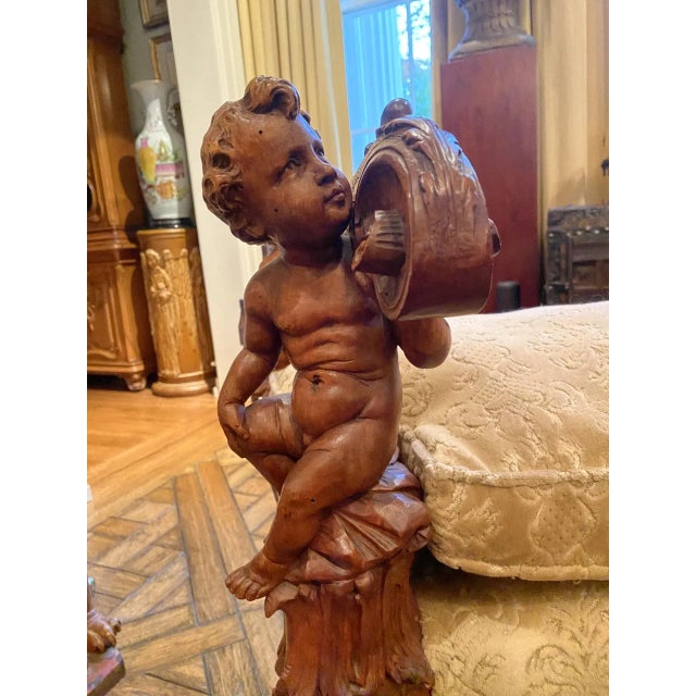 Venetian Baroque 19th Century Walnut Carved Bench For Sale In New York - Image 6 of 11