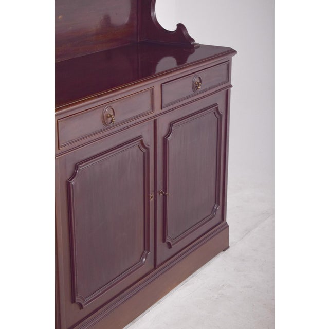 Antique English High Rise Sideboard For Sale - Image 5 of 9