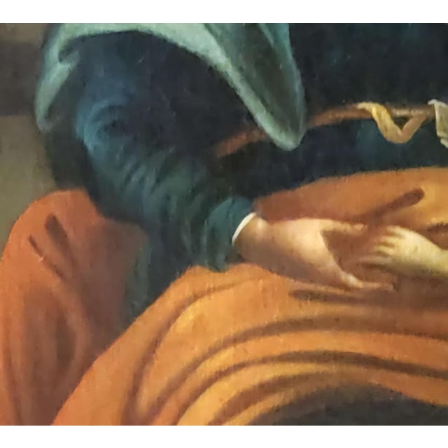 Blue The Education of the Virgin, Circle/Folower of Juan Carreño De Miranda (Spanish, 1614–1685), Late 17th Century. For Sale - Image 8 of 14