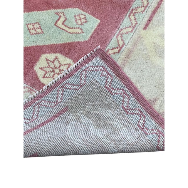 Vintage Turkish Hand Knotted Wool Rug 6’9” X 9’7” For Sale In Washington DC - Image 6 of 6