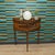 Vintage Demi-Lune Console Table with Mini Chest of Drawers and Slatted Roll-Up Doors, 1970s For Sale - Image 6 of 15