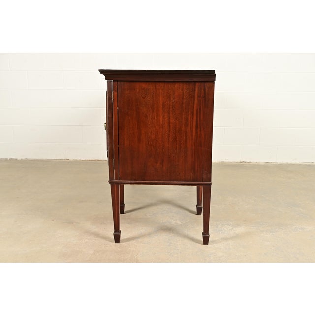 Antique French Regency Louis XVI Carved Mahogany Sideboard or Bar Cabinet For Sale - Image 14 of 16