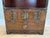 Wonderful solid brass details adorn this mid 80s, very versatile, small chest or side table. The brass has its vintage...