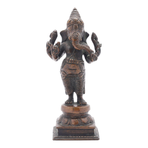 Indian Cast Bronze Figure of Ganesha, C. 1800's