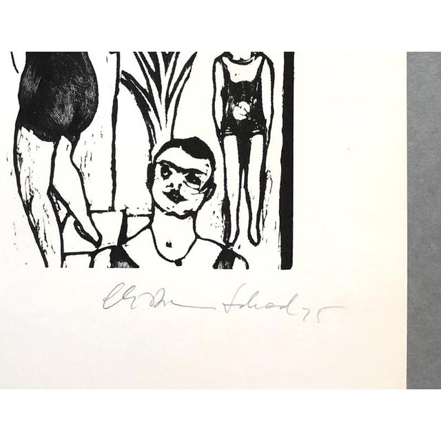 Varietéprobe 1925 by Christian Schad for Edition Panderma, Basel, 1925This woodcut, titled Varietéprobe 1925, is a work by...