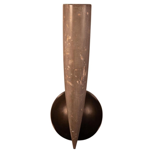 Stone Silvestrin Amphora in Jurassic Fossil Stone by Nerinea For Sale - Image 7 of 7