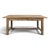 White Art Deco Farmhouse Table in Stripped Oak with Two Drawers and Fluted Legs, 1920s For Sale - Image 8 of 8