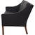 Model 2208 2-Seater Sofa in Black Leather by Børge Mogensen, 1990s For Sale - Image 15 of 18
