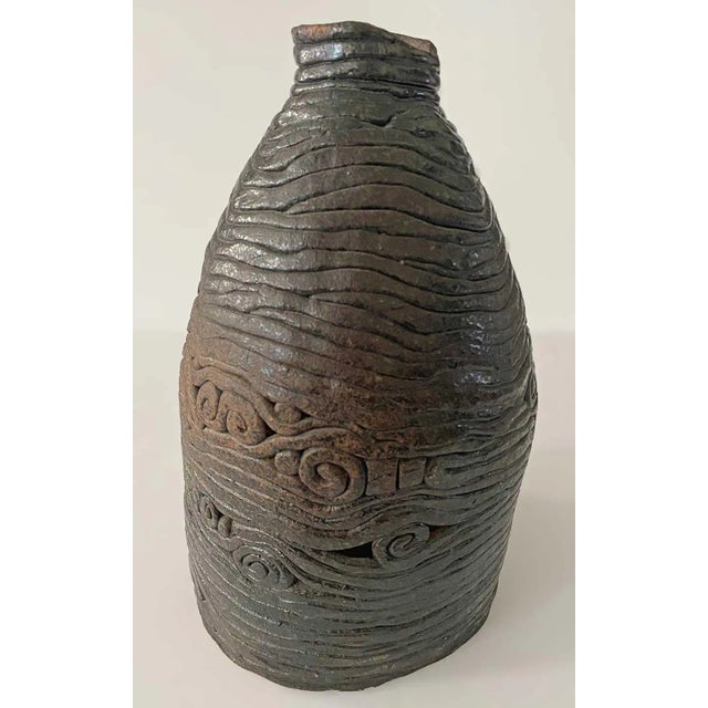 Vintage Pottery Vase For Sale - Image 4 of 6