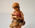 Vintage Carved Wood Reading Girl Figurine With Basket For Sale - Image 6 of 9