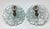 American 19th Century Boston & Sandwich White Blue Opalescent Glass Flower Drapery Tiebacks Pair For Sale - Image 3 of 3