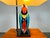 Black Porcelain Toucan Bird Lamp by Manifattura Artistica, Italy Circa 1989 For Sale - Image 8 of 16