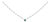 Sterling Silver Lab Created Emerald Bead Chain Necklace For Sale