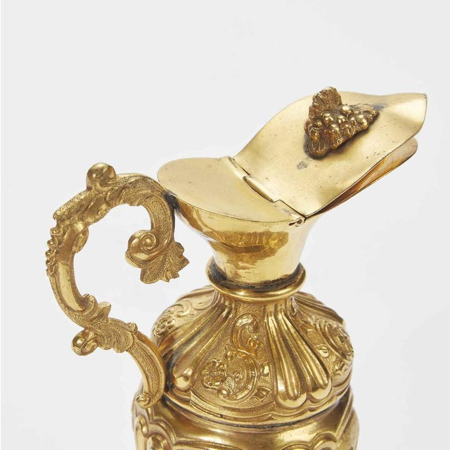 Antique Gilded Copper Pourer, 1700 For Sale - Image 4 of 9
