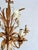Gilt Tole Floral and Wheat Chandelier, 1960 For Sale - Image 9 of 18