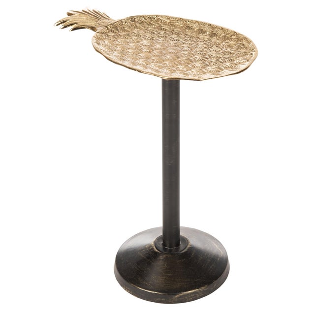 Early 21st Century Luana Pinapple Accent Table in Gold / Antique Gold For Sale - Image 5 of 7