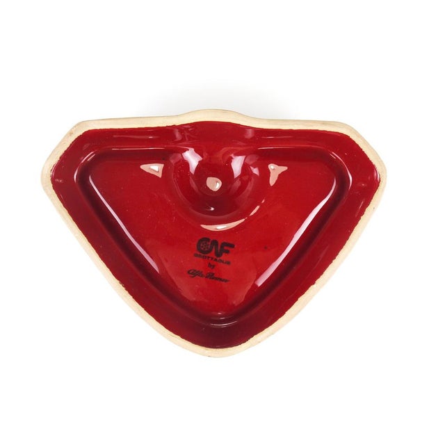 Red Ceramic Ashtray by Alfa Romeo, Italy, 1970s For Sale - Image 15 of 17