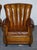 Vintage Art Deco Style Hand Dyed Leather Shell Chairs, Set of 2 For Sale - Image 14 of 17