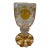 Antique Bohemian Amber German Goblet For Sale