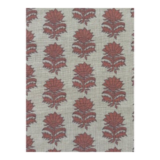 Alex Conroy Textiles Colored Thistle Linen Fabric 2 1/2 Yards For Sale