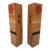 Mid-Century Modern Artisan Made Wood and Resin Salt & Pepper Shakers- a Pair For Sale