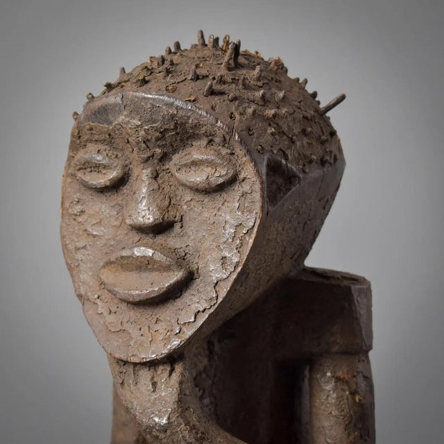 Early 20th Century Early 20th Century Mambila Guardian Figure Tadep Cameroon For Sale - Image 5 of 14