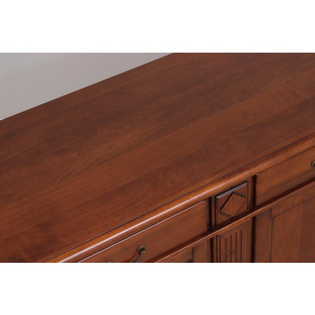 Italian Neoclassical Cherry Sideboard For Sale - Image 12 of 16