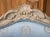 18th Century French Painted Louis XV Fauteuil À La Reine Armchair With Blue Silk For Sale - Image 16 of 18