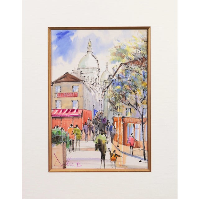 20th Century French School; Signed indistinctly, lower left, 'De Mini'? and dated 1993. A Post-Impressionist style,...