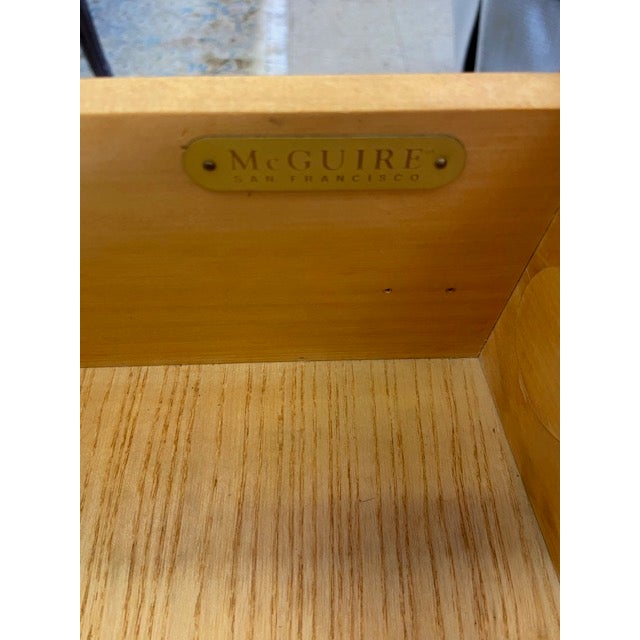 McGuire Barbara Barry for McGuire Night Tables, A Pair For Sale - Image 4 of 7