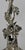 Art Nouveau Four-Arm Silver Plate Epergne Candelabra With Engraved Glass Bowl For Sale - Image 4 of 11