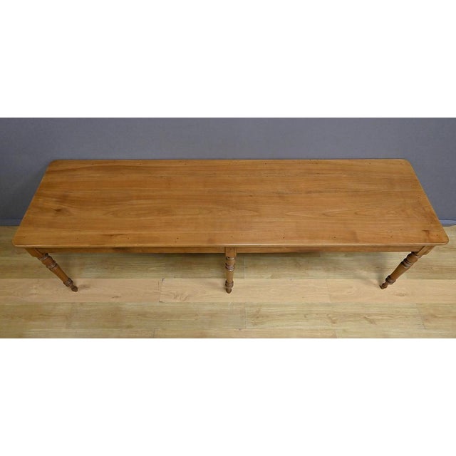 Cherrywood Farmhouse Table, Late 19th Century For Sale - Image 3 of 16