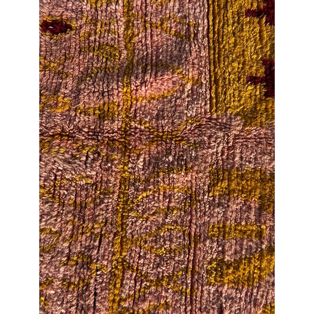 Bauhaus Vintage Moroccan Boujad Rug in Wool, 1990 For Sale - Image 3 of 10