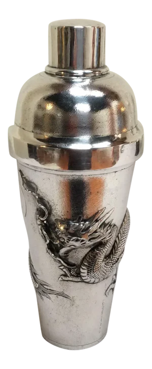 Sterling Silver Chinese Export Cocktail Shaker