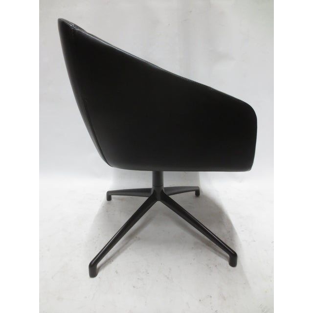 Black Boss Design Paloma Swivel Lounge Chair For Sale - Image 8 of 9
