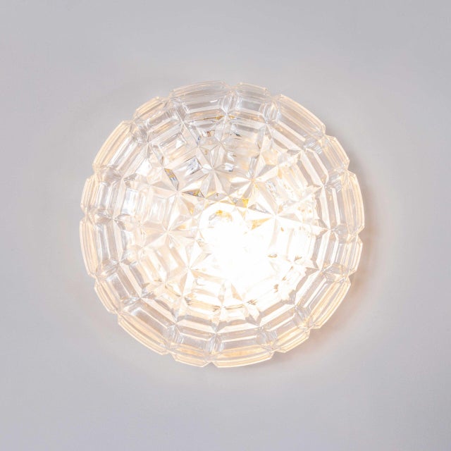 Czech Faceted Wall Lamp, 1950s For Sale - Image 11 of 11