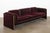 Gold Duc Living Room Set in Burgundy Velvet by Mario Bellini for Cassina, Italy, 1970s, Set of 3 For Sale - Image 8 of 18