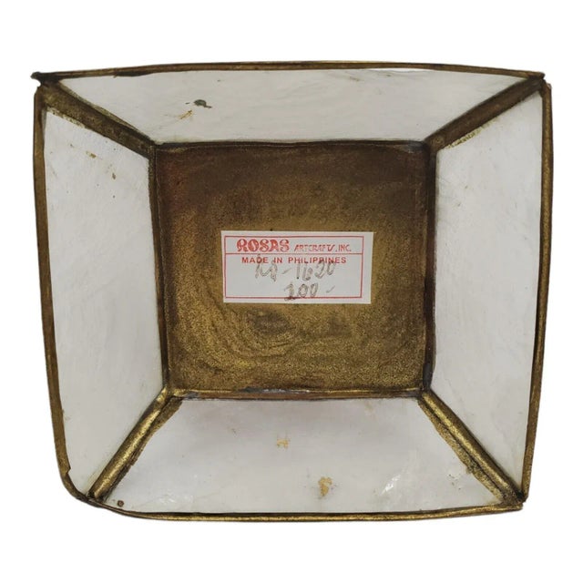 1960s Capiz Shell Flower Vase/Pencil Holder For Sale - Image 13 of 13