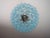 Italian Three-Tier Murano Glass Tube Chandelier in Blue Glasses For Sale - Image 3 of 10