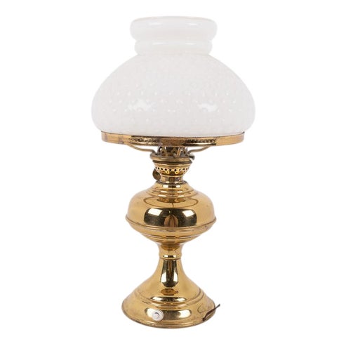 Mid-Century Brass Table Lamp, 1950s For Sale