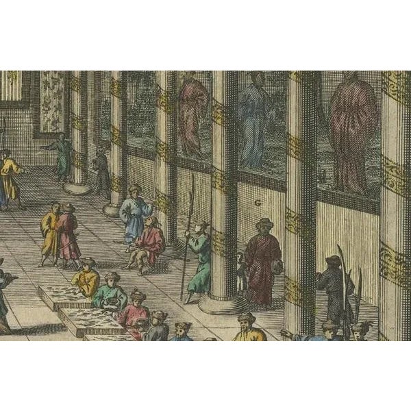 Royal Banquet for Dutch Embassy in China, 1670, Paper For Sale - Image 6 of 7