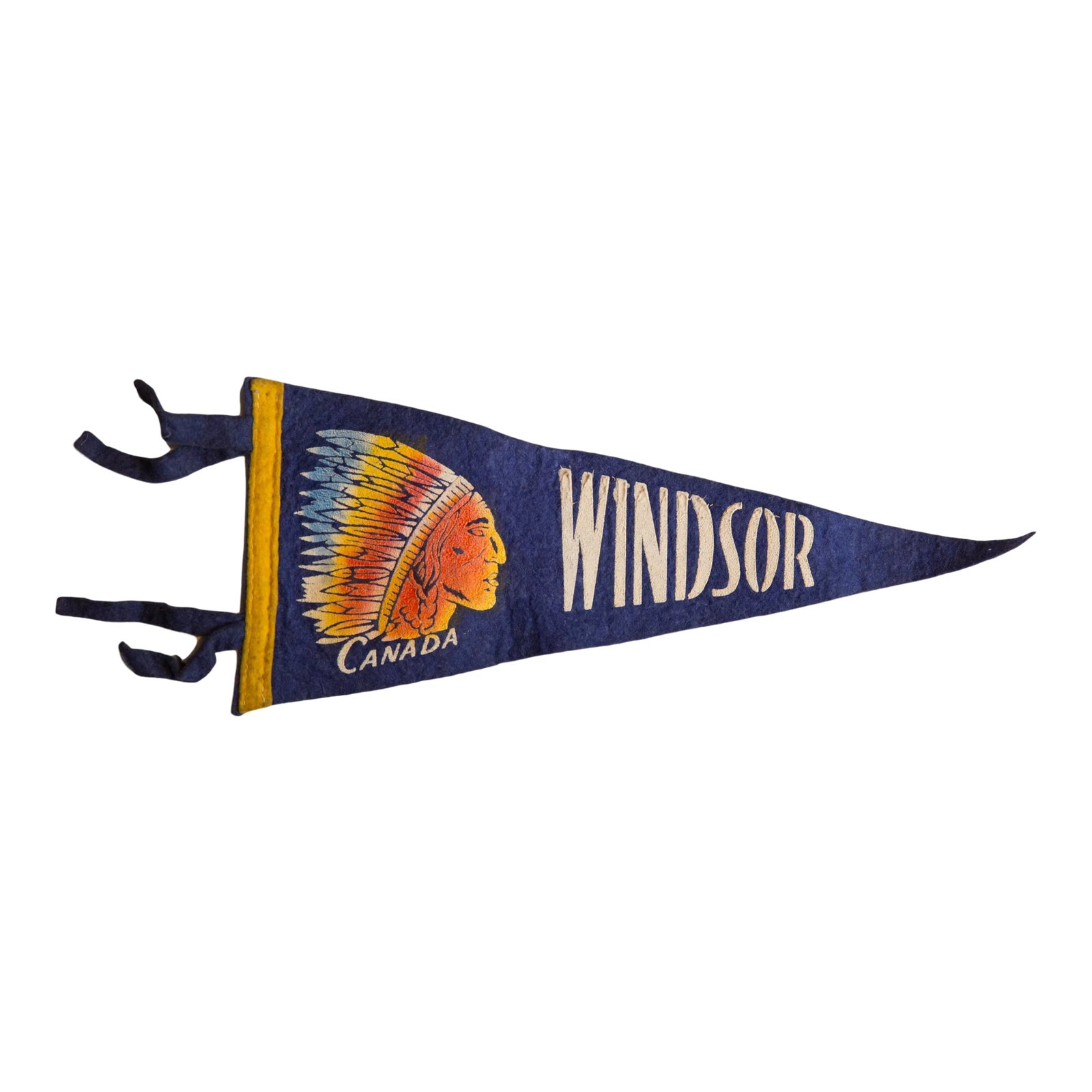 Vintage Windsor Canada Felt Flag Chairish